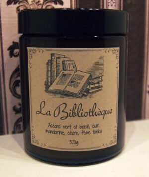 Bougie | La Bibliothèque | Bois & Cuir – Image 2