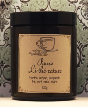 Bougie | Pause Li-thé-rature | Thé vert – Image 2