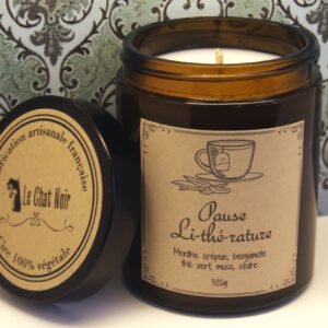 Bougie Thé vert | Pause Li-thé-rature