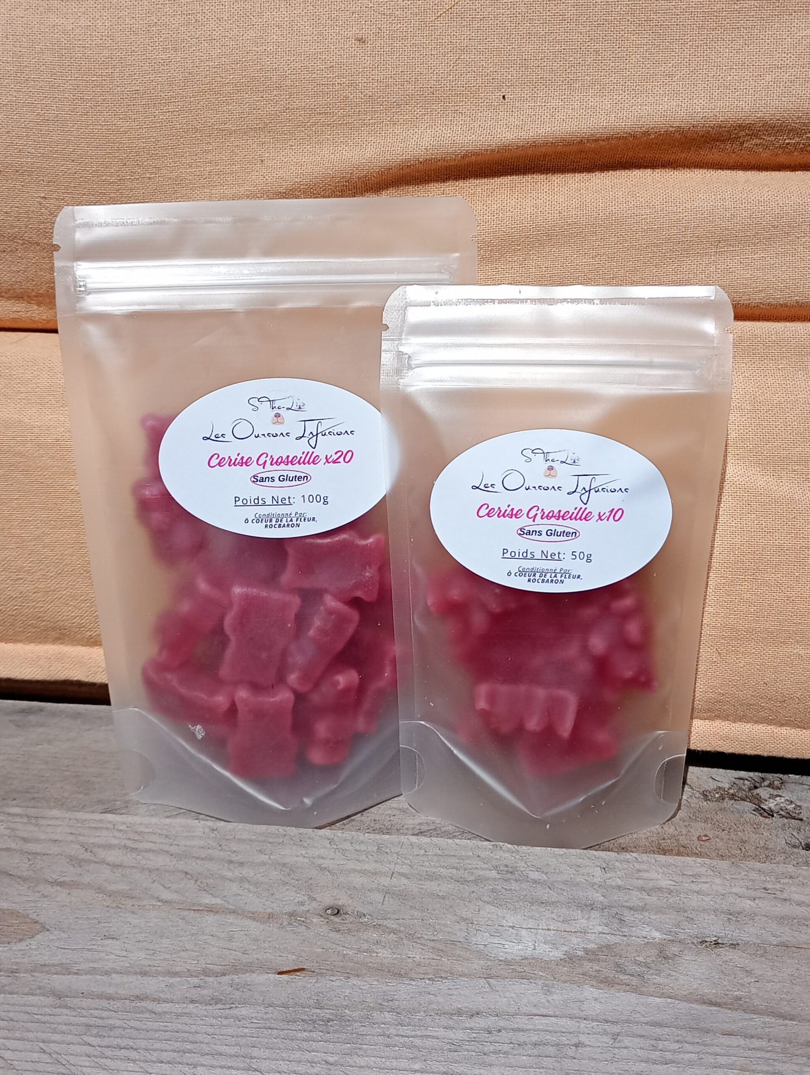 Cerise & Groseille | Oursons infusions Sans Gluten – Image 2