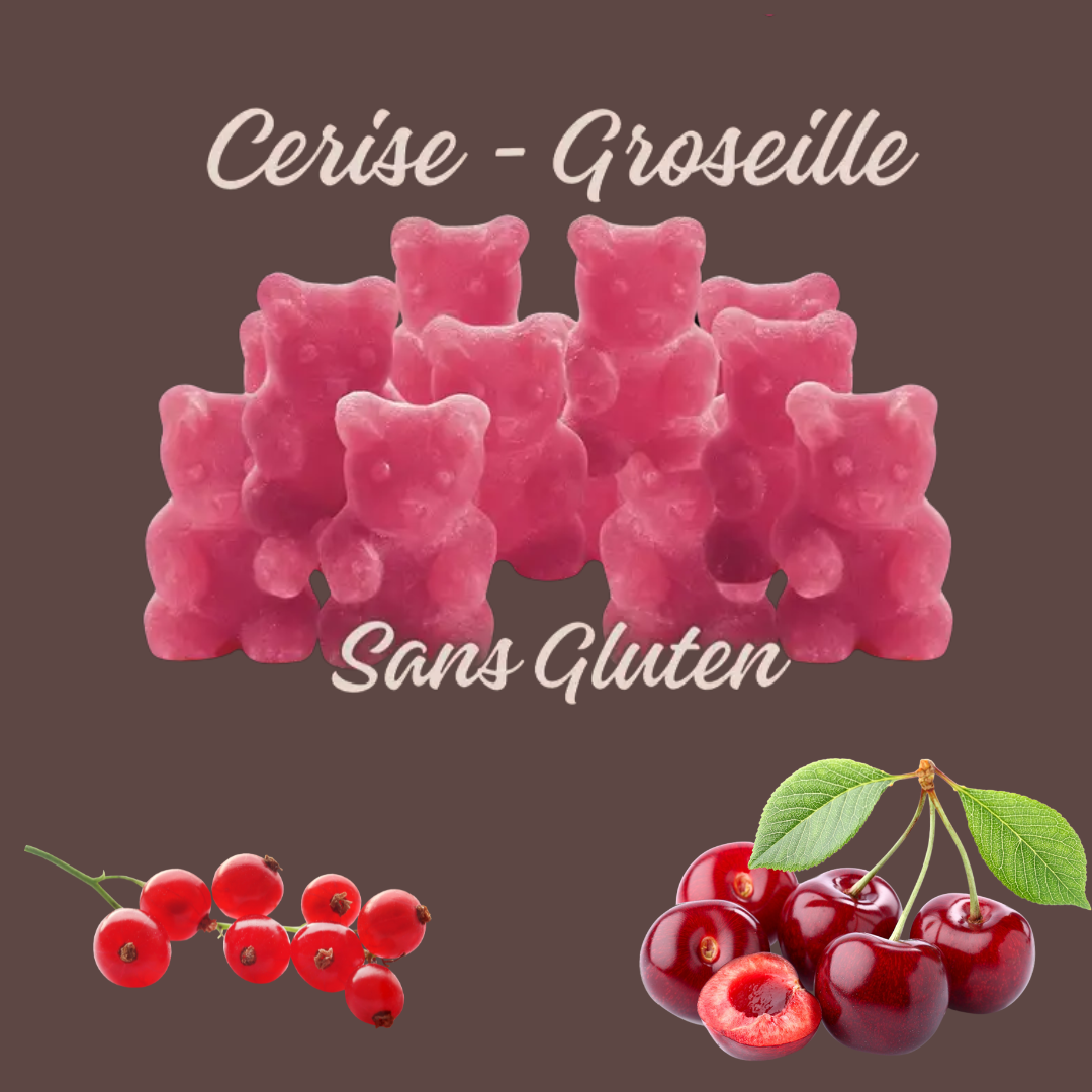 Cerise & Groseille | Oursons infusions Sans Gluten