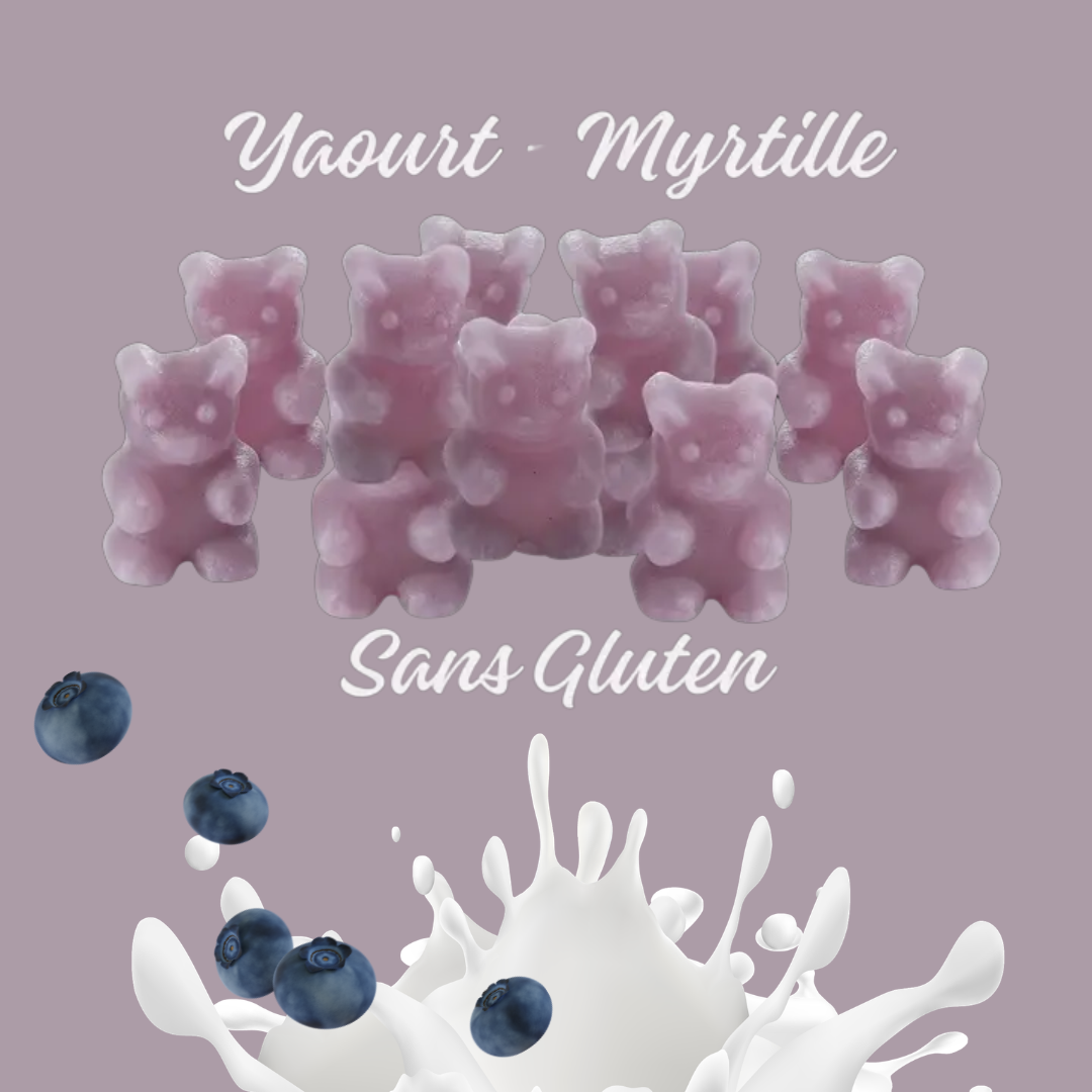 Yaourt Myrtille | Oursons infusions Sans Gluten